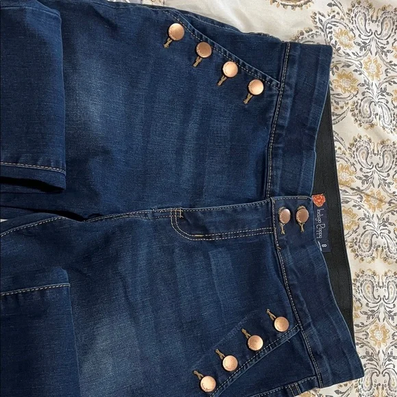 Indigo Poppy Skinny Jeans - Sz 8 - Picture 3 of 6